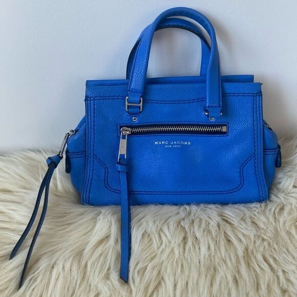 Marc Jacobs Mini Cruiser Pebbled Leather Satchel missing removable strap Classic - Picture 1 of 8